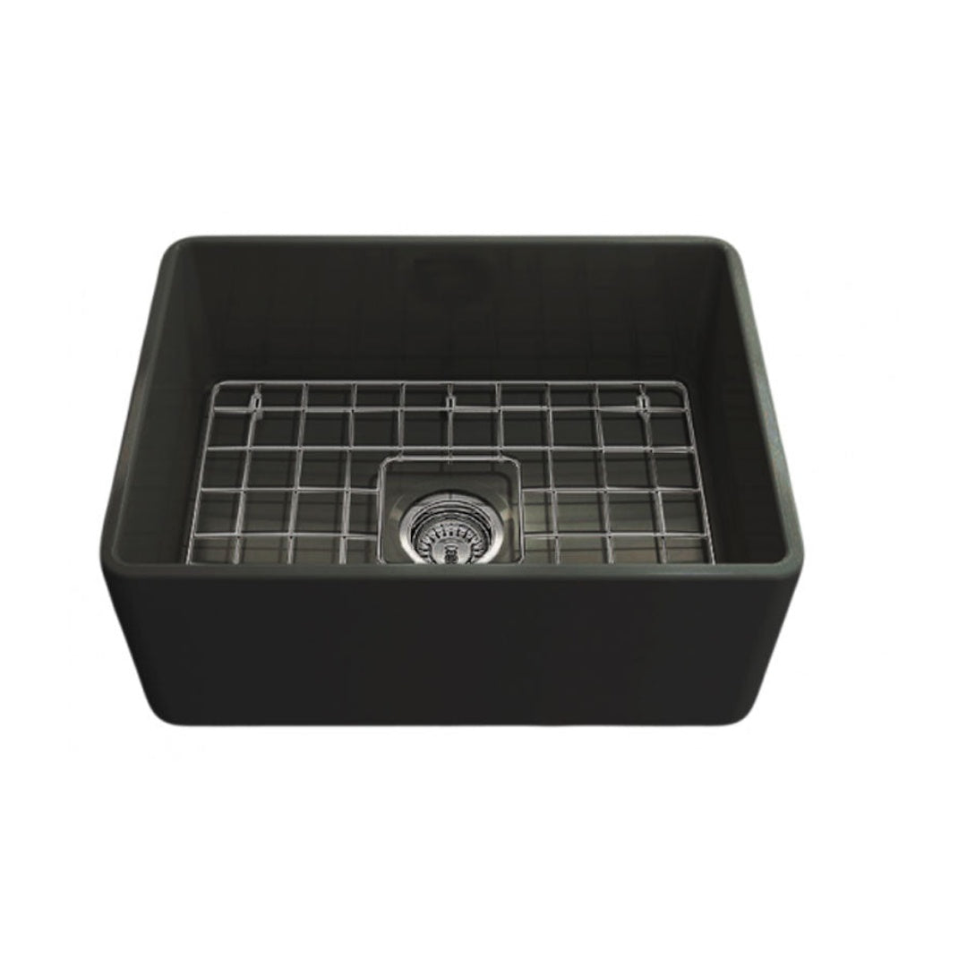 Turner Hastings Novi 60 x 46 Fine Fireclay Butler Sink Matte Black - NO60FS-MB