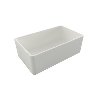 Turner Hastings Novi 75 x 46 Fine Fireclay Butler Sink - Matte White - Flat/Ribbed - NO753FS-MW