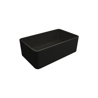 Turner Hastings Novi 75 x 46 Fine Fireclay Butler Sink Matte Black - NO75FS-MB