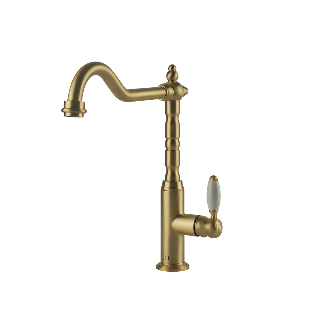 Turner Hastings Providence Single Mixer - Brushed Brass - PR406SM-BB