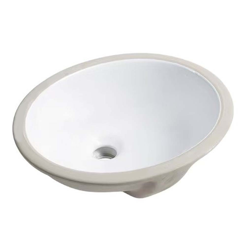 Argent Azure 430 Undercounter Basin Includes Overflow - Gloss White U6143