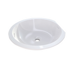 Victoria + Albert Kaali 48 Under Counter Basin with Overflow - QuarryCast Gloss White UB-KAA-48-IO