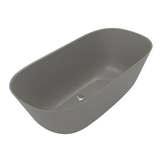 Villeroy & Boch Theano 1550 Curved Quaryl Freestanding Bath - Grey - UBQ155ANH7F200V-3S