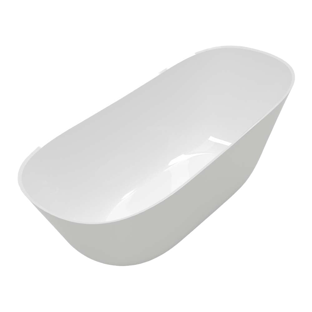 Villeroy & Boch Theano 1700 Curved Quaryl Freestanding Bath - Alpine White - UBQ170ANH7F200V-01