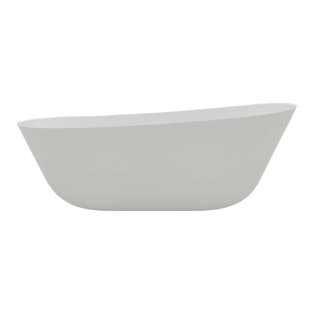 Villeroy & Boch Theano 1700 Curved Quaryl Freestanding Bath - Alpine White - UBQ170ANH7F200V-01