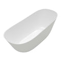 Villeroy & Boch Theano 1700 Curved Quaryl Freestanding Bath - Stone White - UBQ170ANH7F200V-RW
