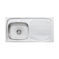 Oliveri Ultraform Single Bowl Left Hand Sink with Drainer - 1 Tap Hole UF01 - UF01 1TH