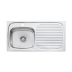 Oliveri Ultraform Single Bowl Left Hand Sink with Drainer - 1 Tap Hole UF01 - UF01 1TH