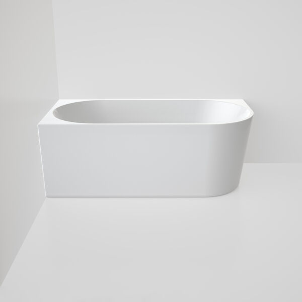 Caroma Urbane II 1500 Back to Corner Bath (No Overflow) - Left Hand Side Gloss White