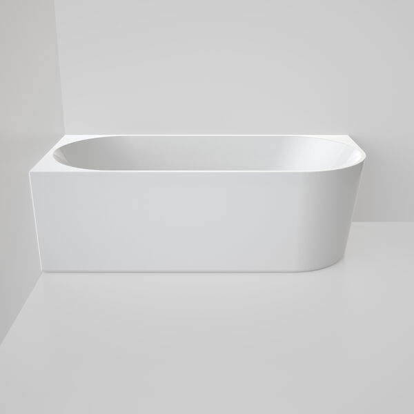 Caroma Urbane II 1700 Back to Corner Bath (No Overflow) - Left Hand Side Gloss White