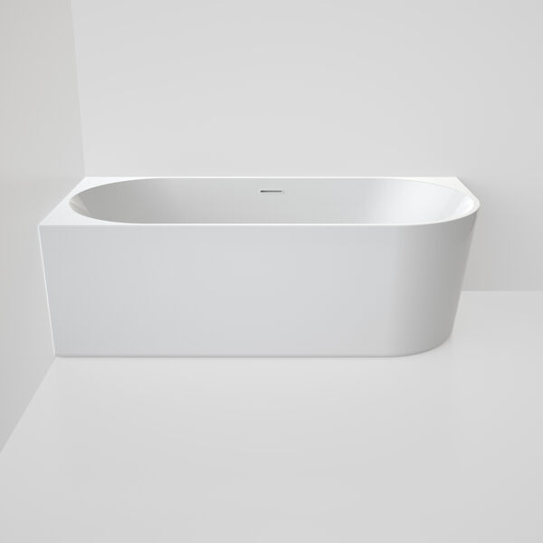 Caroma Urbane II 1700 Back to Corner Bath (Includes Overflow) - Left Hand Side Gloss White