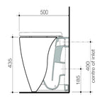 Caroma Urbane II Compact Cleanflush Germgard S or P-Trap Wall Faced Pan - Back Inlet - 848105W