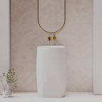 Pietra Bianca Union Freestanding Basin - 1 Tap Hole - Coco Brown - PBS2021-CB