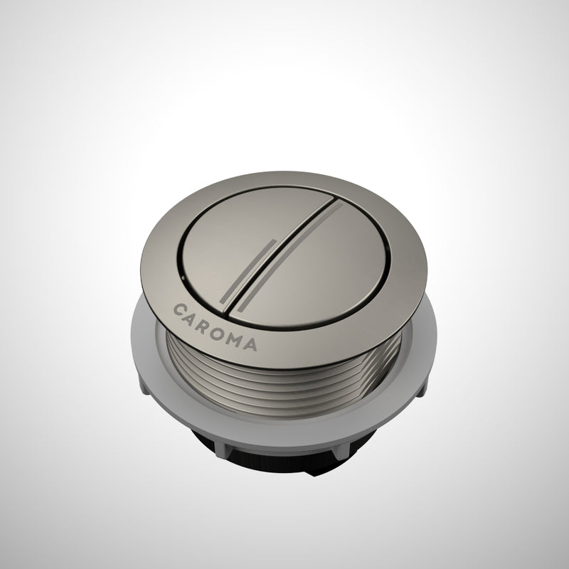 Caroma Urbane II Wall Faced Close Coupled Flush Button - Brushed Nickel