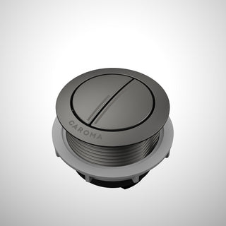 Caroma Urbane II Wall Faced Close Coupled Flush Button - Gun Metal - 687071GM