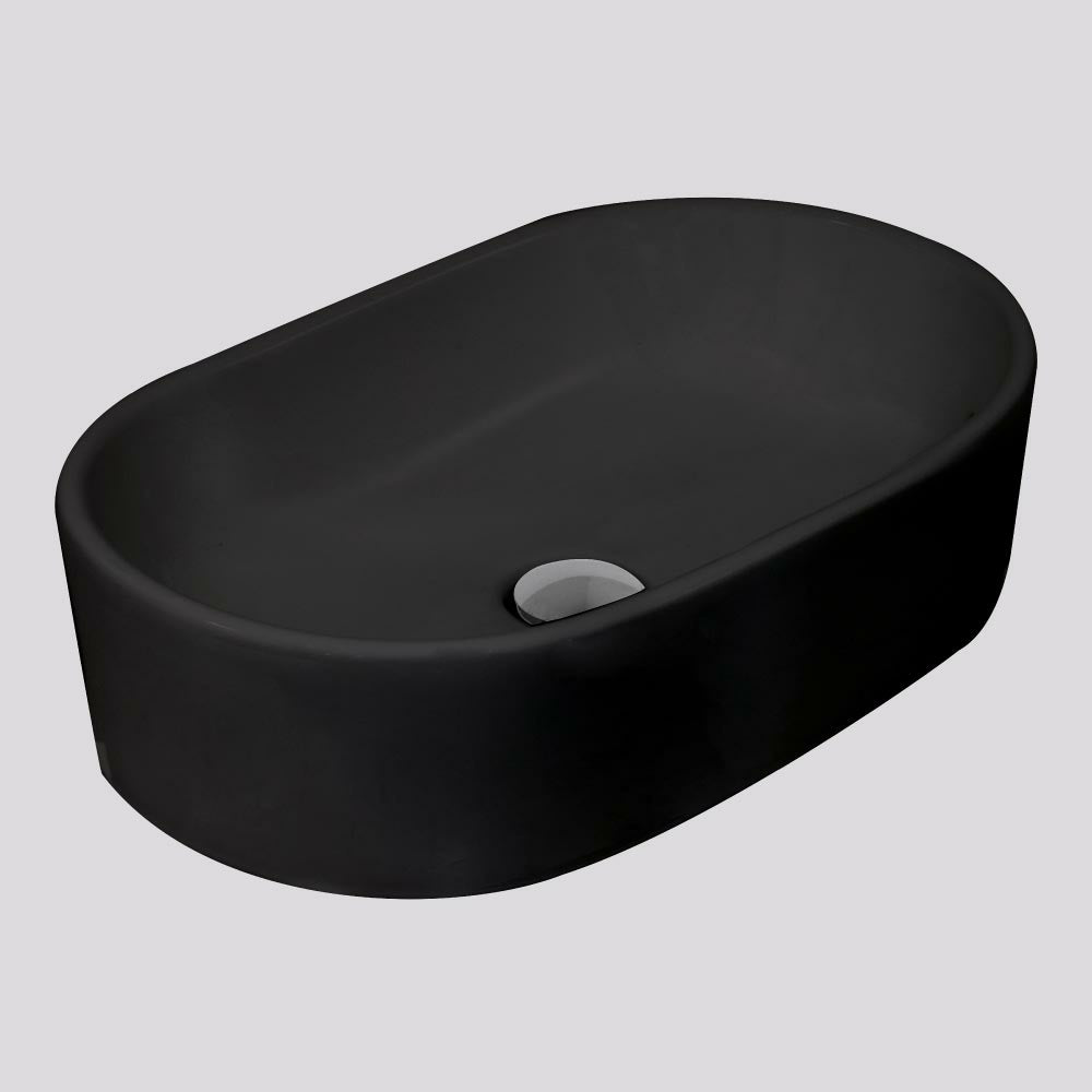 Argent Grace Neu 520 Oval Above Counter Basin - Matte Black - V1052MB