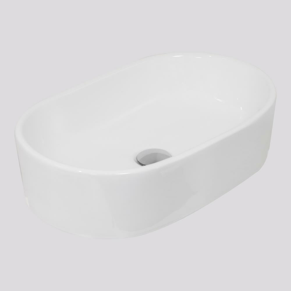 Argent Grace Neu 520 Oval Above Counter Basin - Gloss White - V1052
