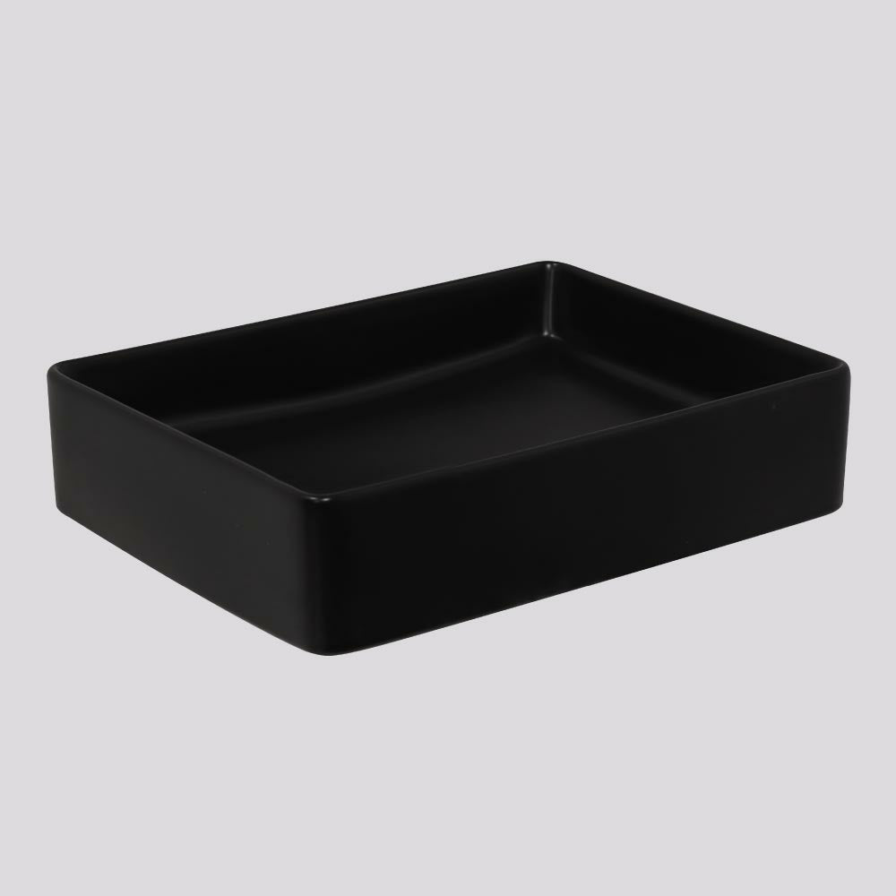 Argent Grace Neu 470 Rectangular Vessel Basin - Matte Black - V2147MB