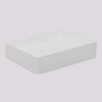 Argent Grace Neu 470 Rectangular Vessel Basin - Matte White - V2147MW