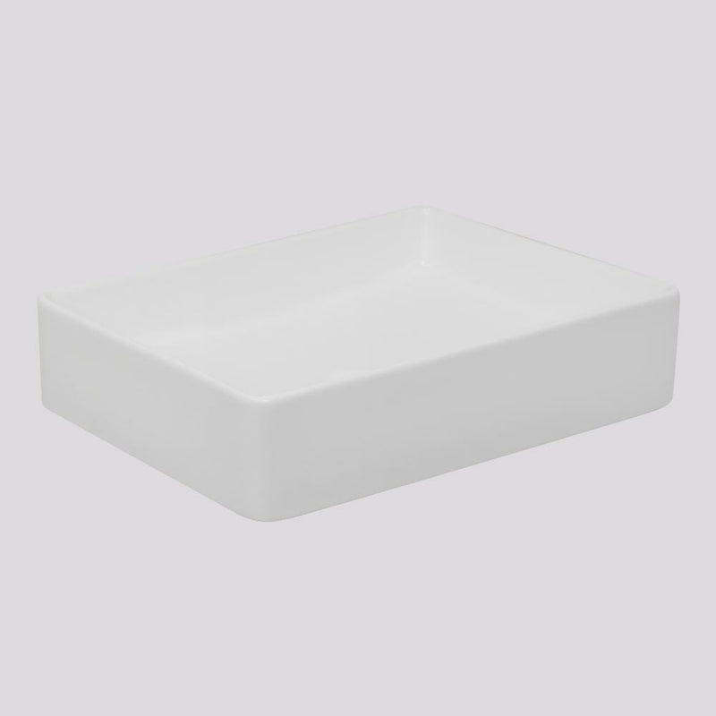 Argent Grace Neu 470 Rectangular Vessel Basin - Matte White