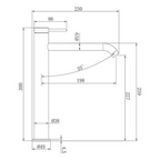 Argent Grace 2.0 Vessel Basin Mixer - LF Gun Metal - V266390