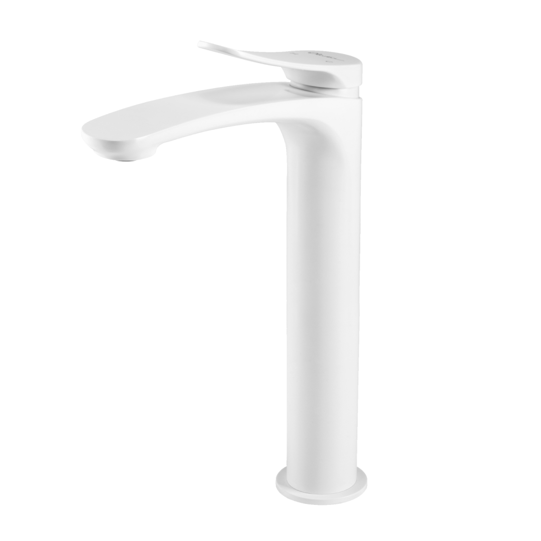 Oliveri Verona Tower Basin Mixer - LF White - VA301507WH