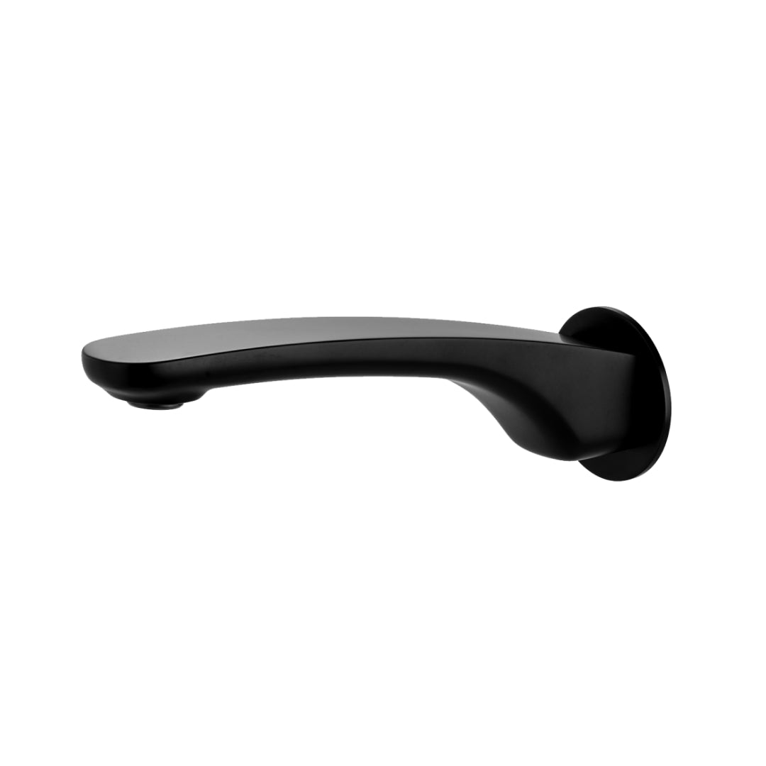 Oliveri Verona Wall Basin Spout - LF Matte Black - VA302516MB