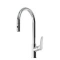 Oliveri Verona Pull-Out Gooseneck Spray Mixer - LF Chrome - VA306500CR-P