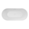 Decina Valentina 1500 Freestanding Matte White Bath Includes Overflow - VA1500MW