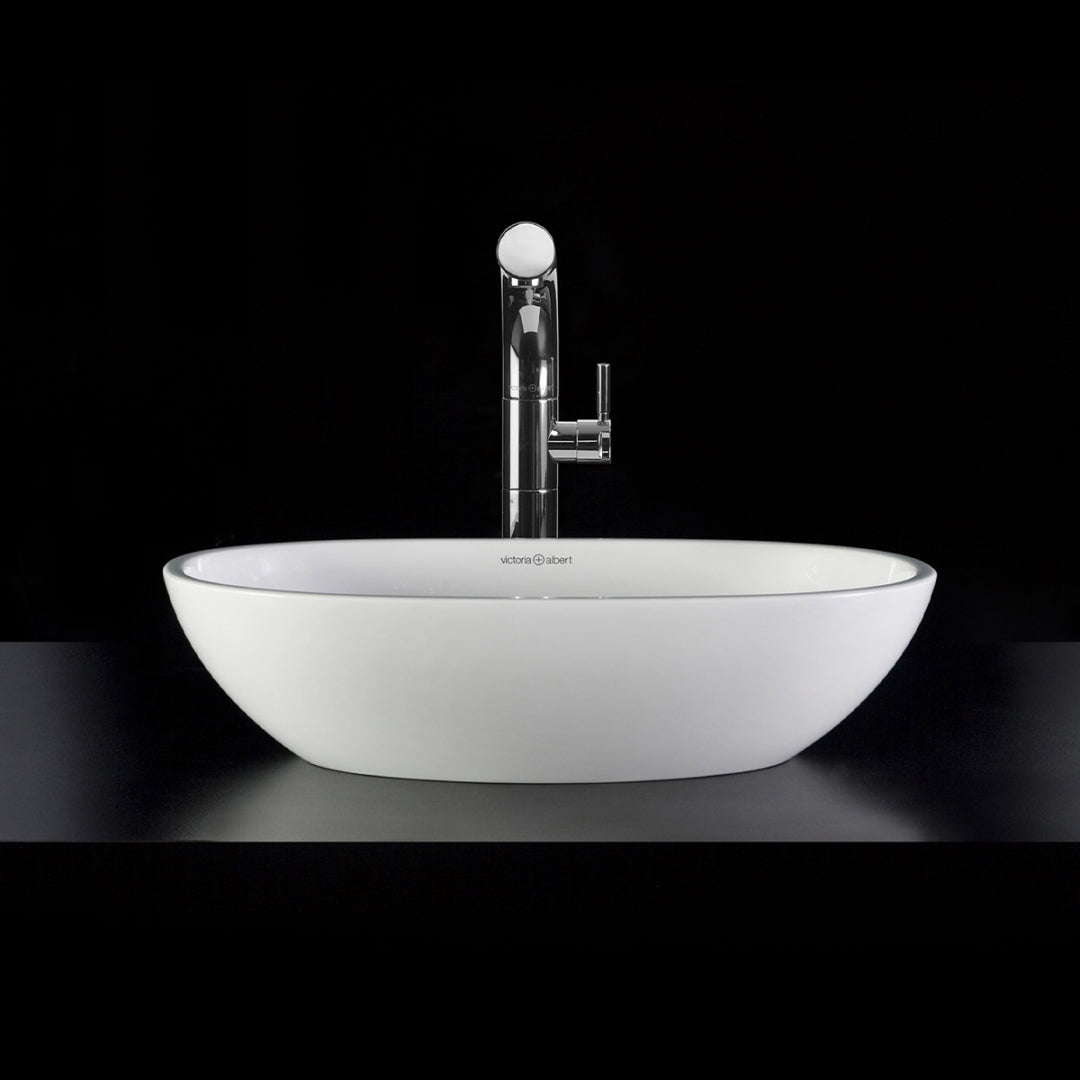 Victoria + Albert Barcelona 48 Above Counter Basin - Gloss White - VB-BAR-48-NO