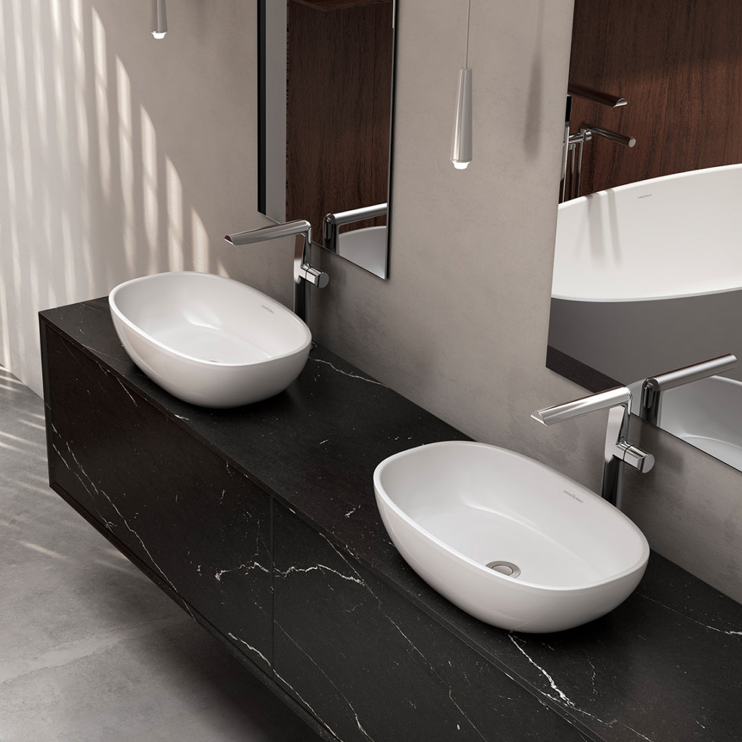 Victoria + Albert Barcelona 55 Above Counter Basin - Gloss White - VB-BAR-55-IO