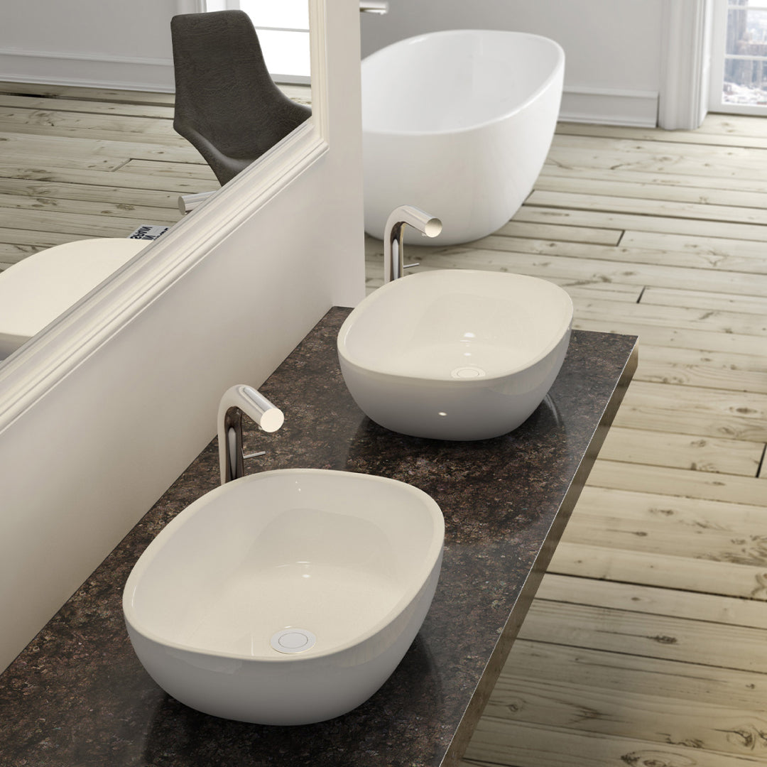 Victoria + Albert Barcelona 64 Above Counter Basin - Gloss White - VB-BAR-64-NO