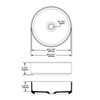 Victoria + Albert Kerid 43 Above Counter Basin - Matte White VB-KER43M-SM-NO