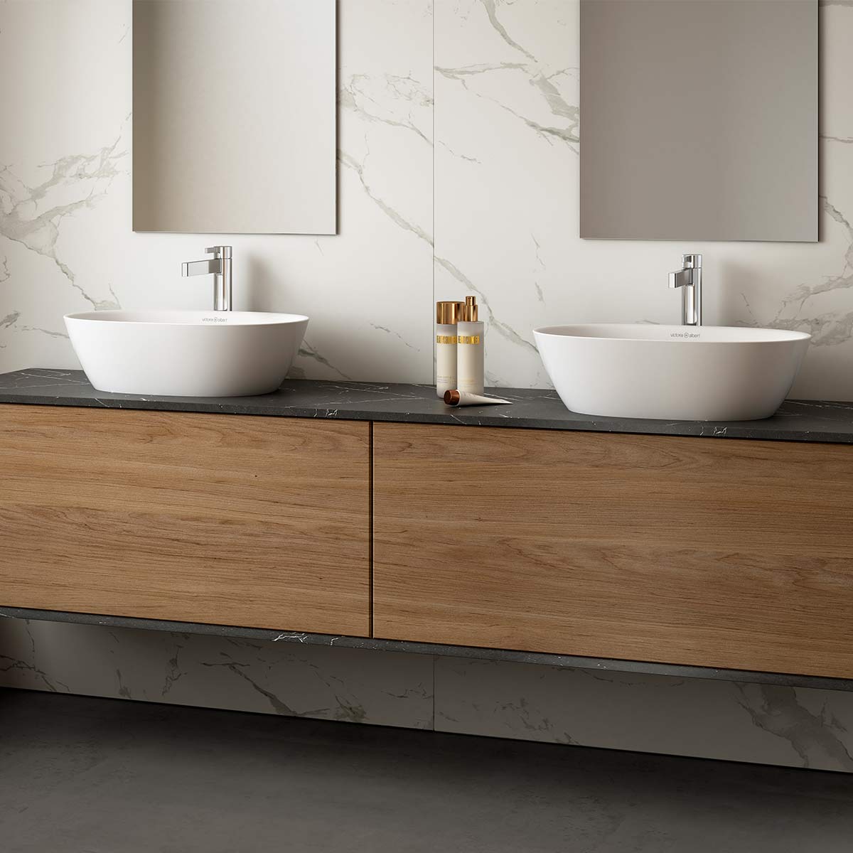 Victoria + Albert Lussari 55 Countertop Basin - Gloss White - VB-LUS-55-IO