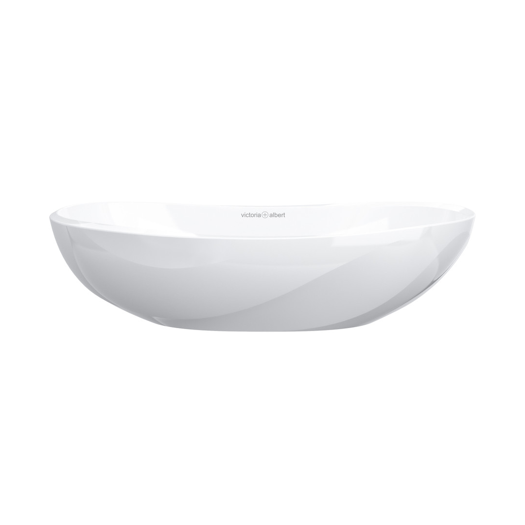 Victoria + Albert Seros 55 Above Counter Basin with Overflow - Gloss White VB-SER-55-IO