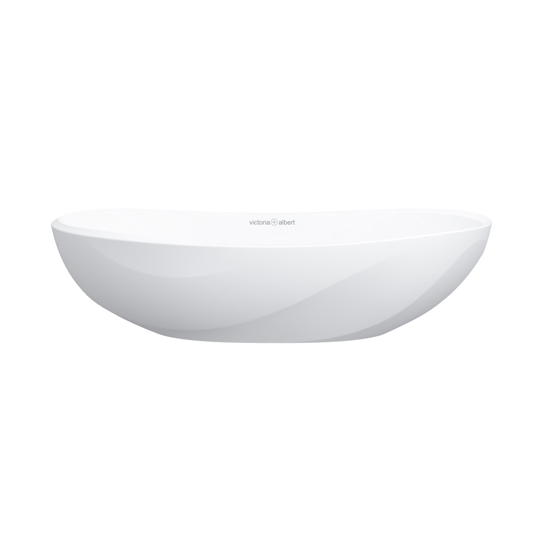 Victoria + Albert Seros 55 Above Counter Basin with Overflow - Matte White VB-SER55M-SM-IO