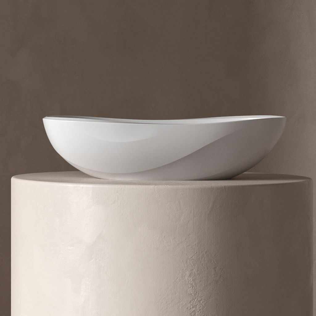 Victoria + Albert Seros 55 Above Counter Basin with Overflow - Matte White VB-SER55M-SM-IO