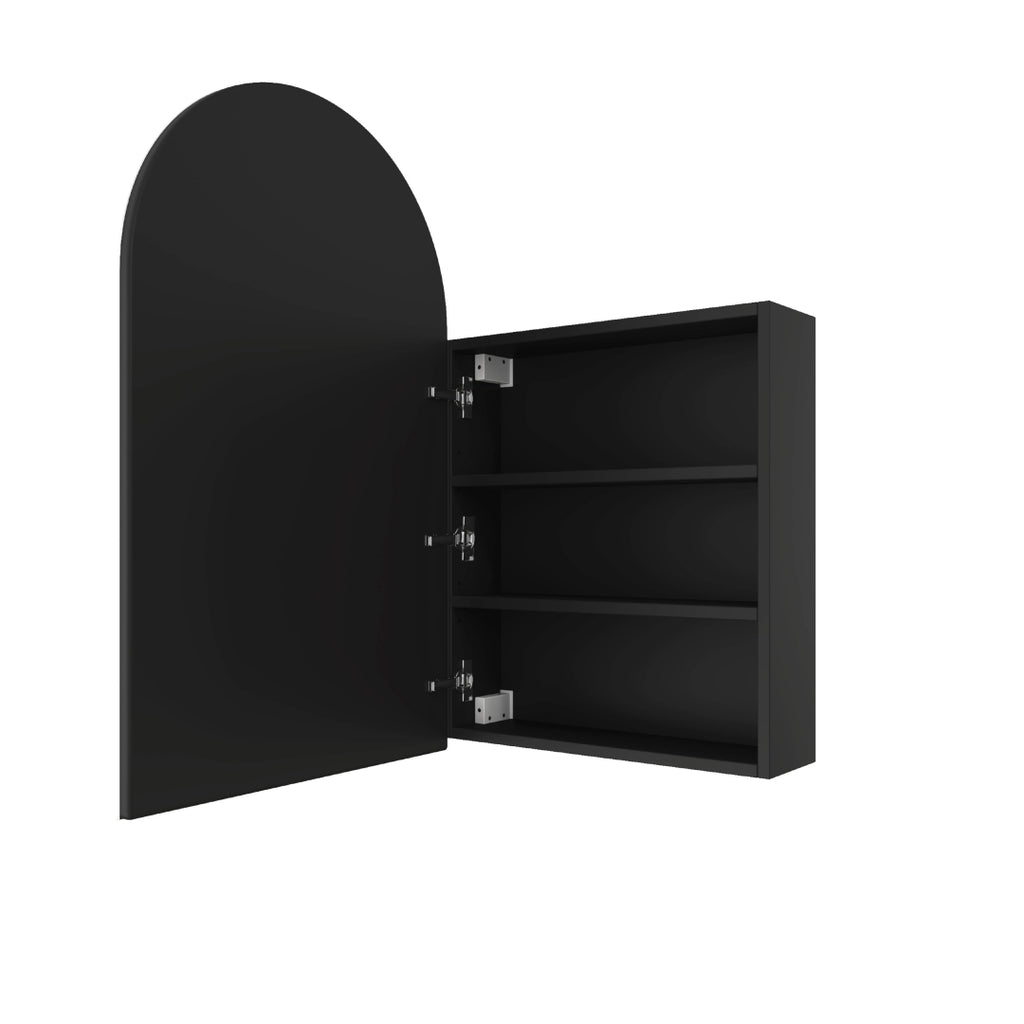 Thermogroup VC5080B Arch Black Mirror Cabinet