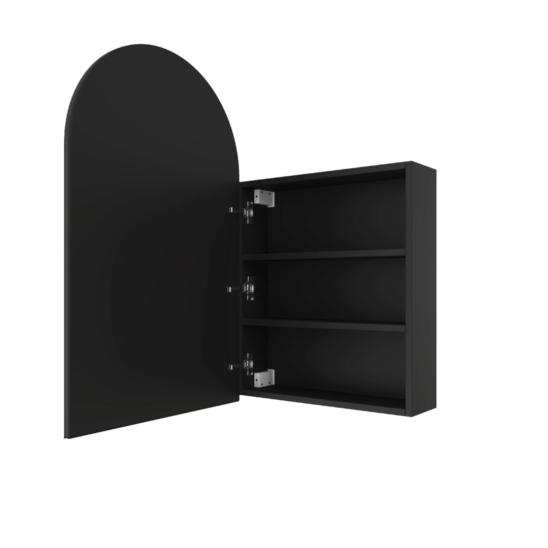 Thermogroup VC5080B Arch Black Mirror Cabinet