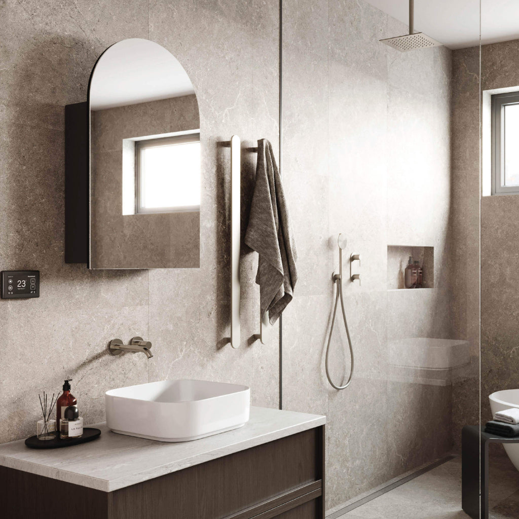 Thermogroup VC5080B Arch Black Mirror Cabinet