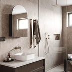 Thermogroup VC5080B Arch Black Mirror Cabinet