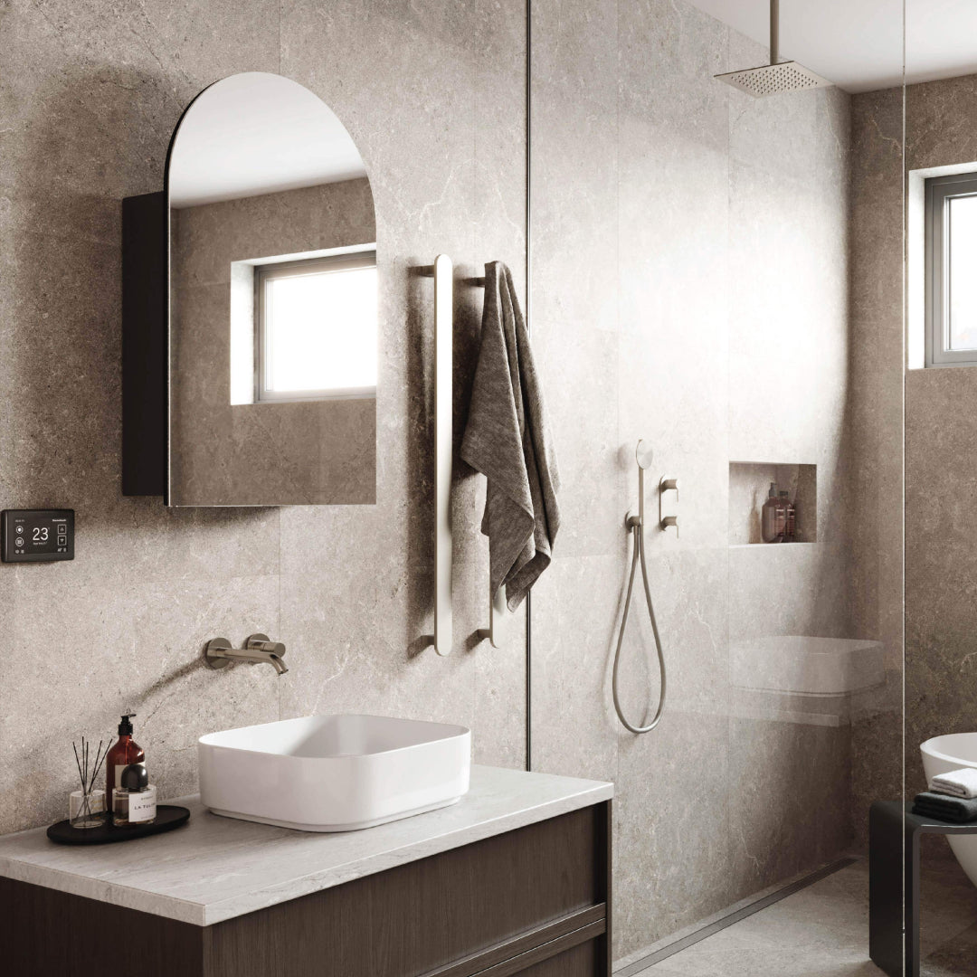 Thermogroup VC5080B Arch Black Mirror Cabinet