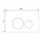 Streamline Arcisan Neion Wall Faced Intelligent Toilet with Remote, Arcisan Cistern - Includes Venn Brushed Rose Gold Button - NE041005 + VE04478.RG1