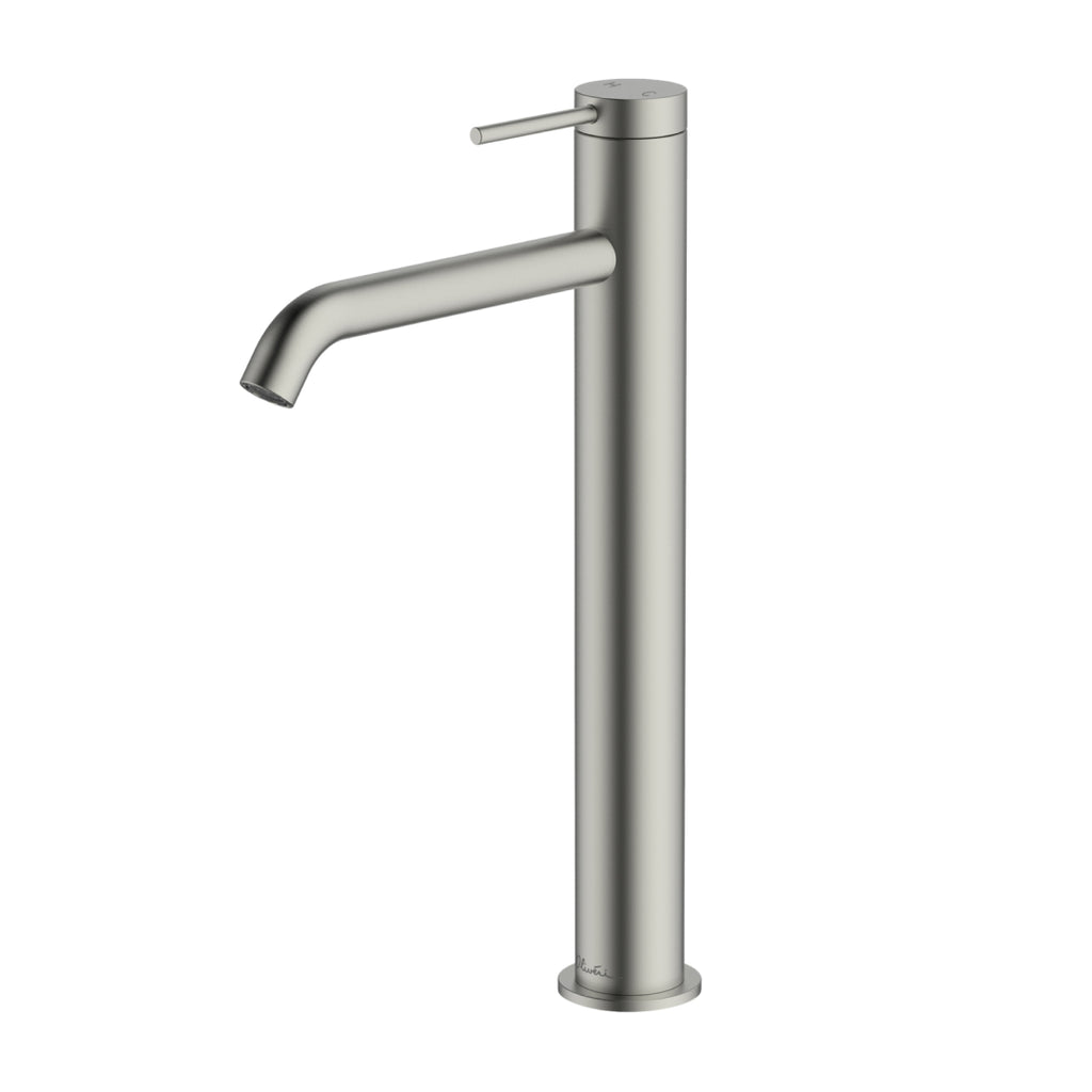 Oliveri Venice Curved Tower Basin Mixer - LF Brushed Nickel - VE104504FBN