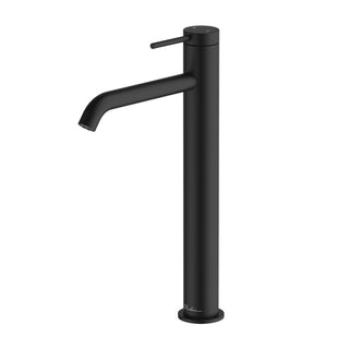 Oliveri Venice Curved Tower Basin Mixer - LF Matte Black - VE104506FMB
