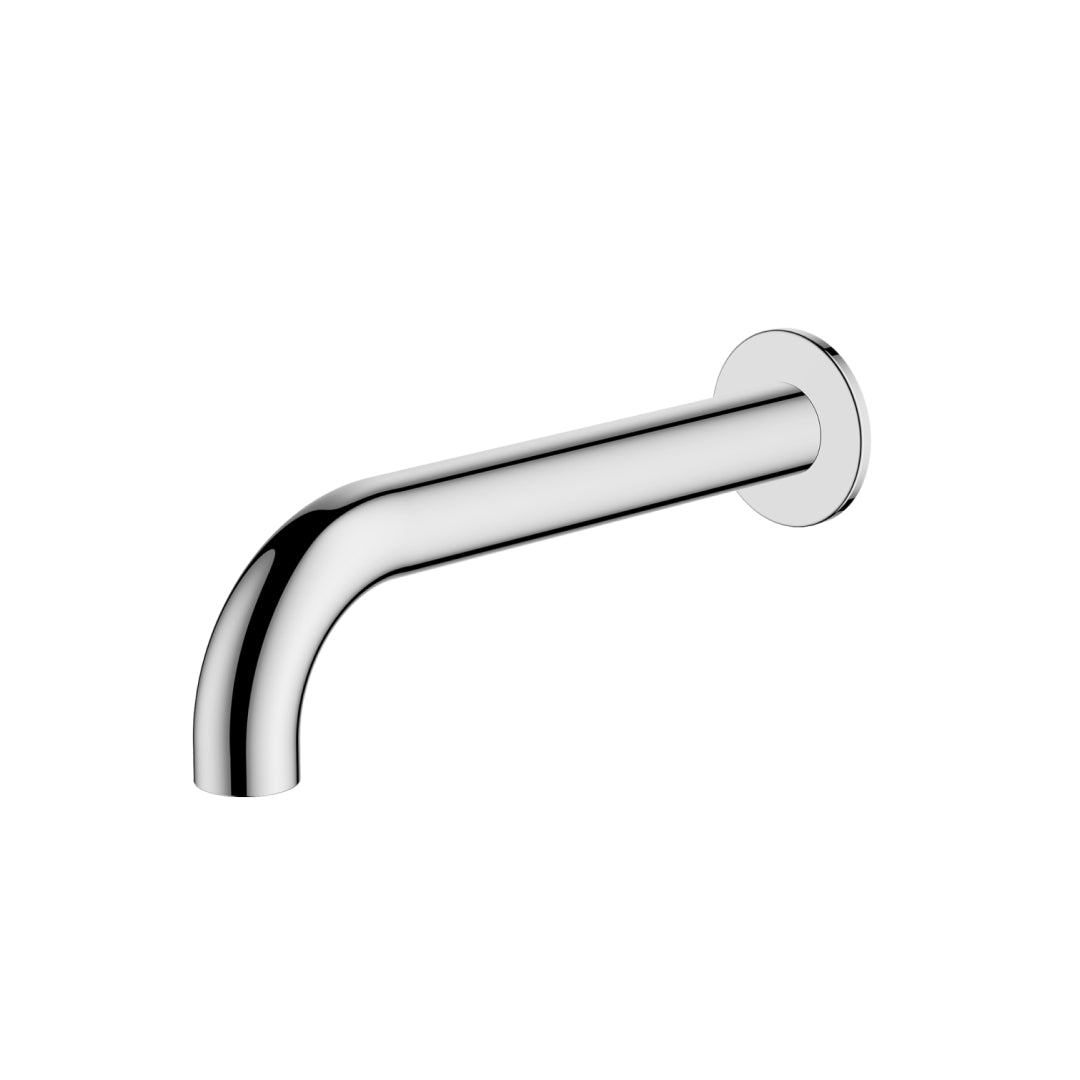 Oliveri Venice 200mm Curved Wall Spout - LF Chrome - VE105200FCR