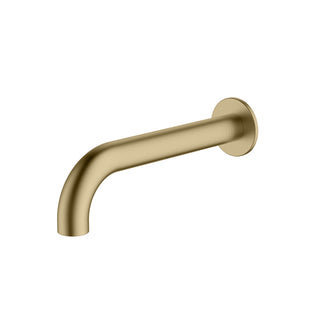 Oliveri Venice 200mm Curved Wall Spout - LF Classic Gold - VE105203FCG