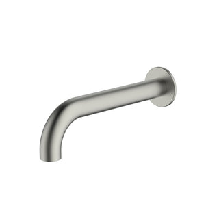 Oliveri Venice 200mm Curved Wall Spout - LF Brushed Nickel - VE105204FBN
