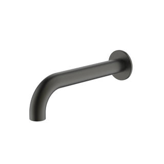 Oliveri Venice 200mm Curved Wall Spout - LF Gun Metal - VE105205FGM