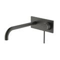 Oliveri Venice Curved Wall Mixer Set (Includes In-Wall Body) - LF Gun Metal - VE105505FGM